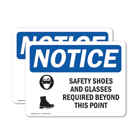 Signmission 5 in Height, 7 in Width, Vinyl Decal, Rectangle OS-2PACK-NS-D-57-L-18215